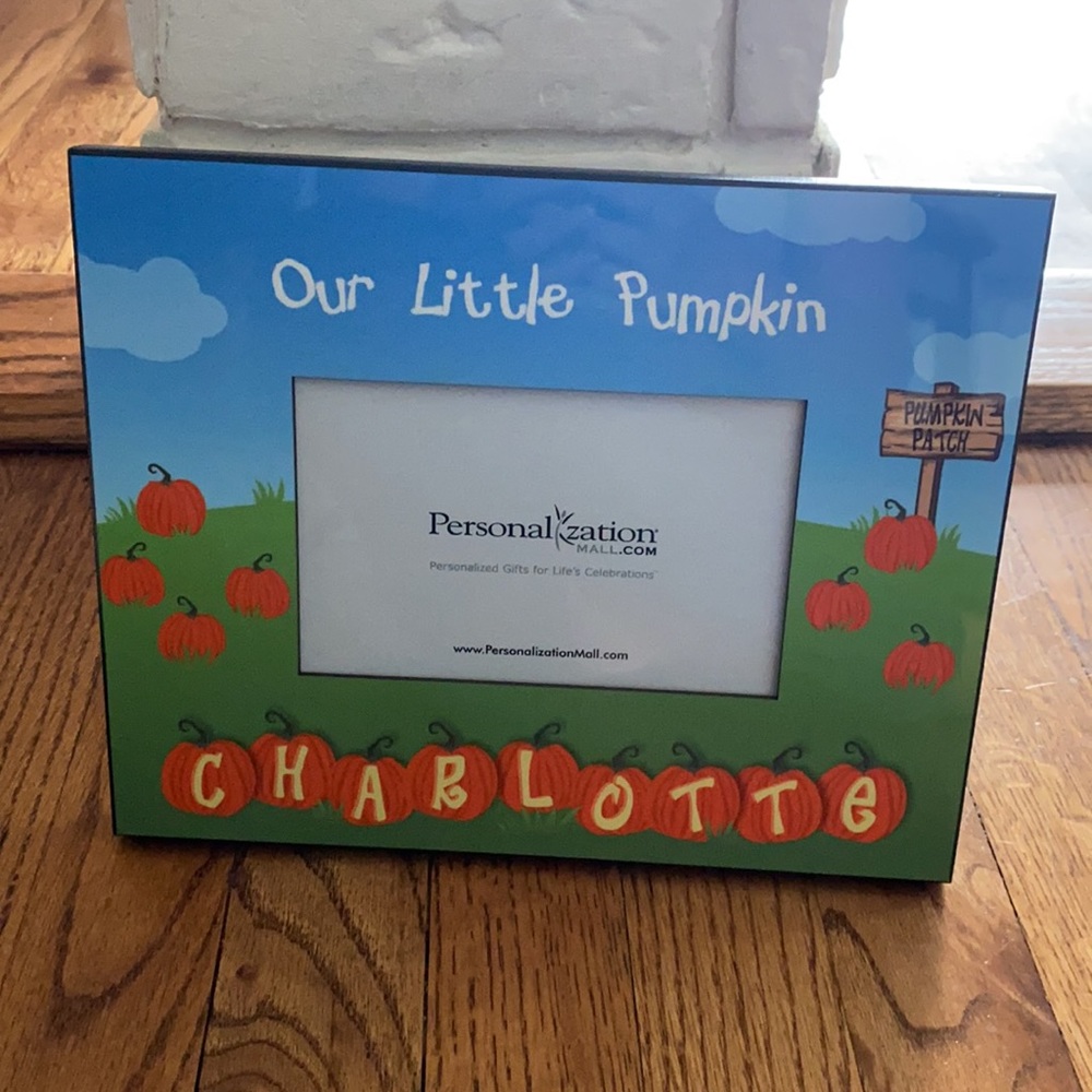 Our Little Pumpkin “Charlotte” Picture Frame